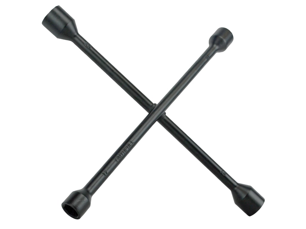 4-Way Wheel Brace Black Powder Coated 14in                                      