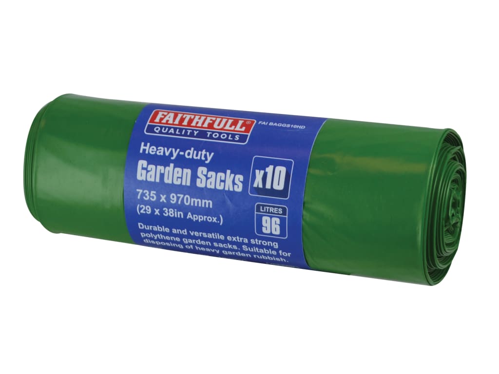 Heavy-Duty Strong Garden Sacks (Roll 10)                                        
