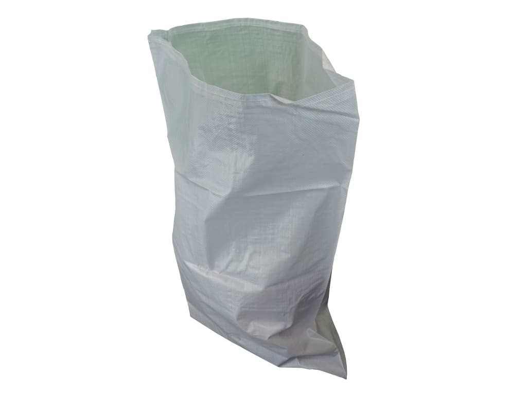 Woven White Rubble Sacks (Pack 5)                                               