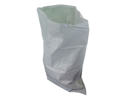 Woven White Rubble Sacks (Pack 5)                                               