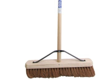 Broom Soft Coco 450mm (18in) + Handle & Stay                                    