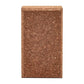 Rectangular cork block on a white background
