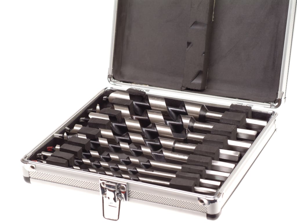Combination Wood Auger Bit Set, 8 Piece                                         