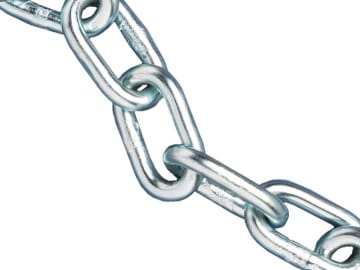 Zinc Plated Chain 2.5mm x 30m Reel - Max. Load 50kg                             