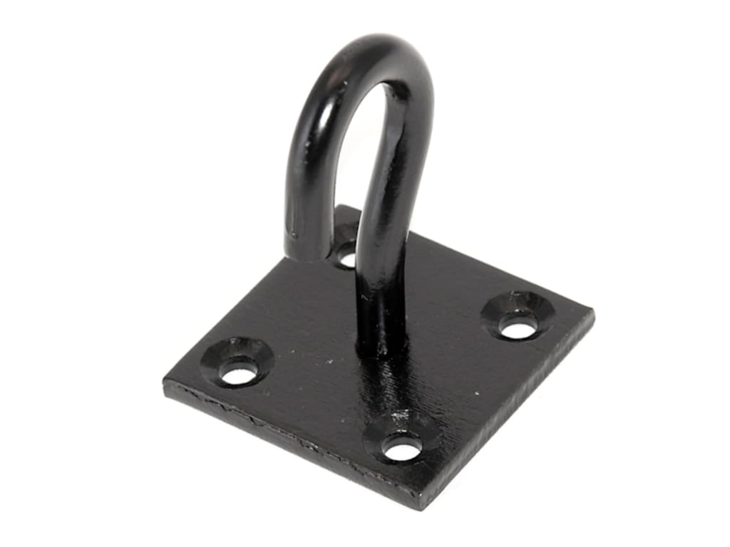 Hook On Plate - Black Japanned                                                  