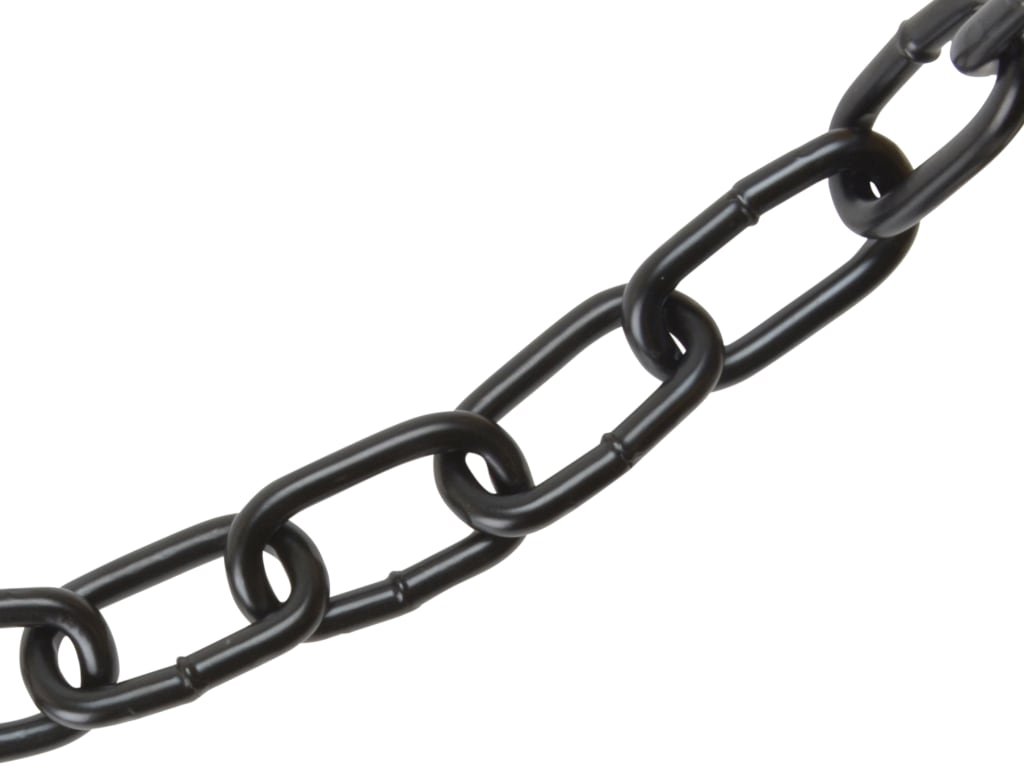Black Japanned Chain 6mm x 10m Box - Max. Load 250kg                            