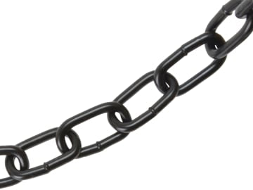 Black Japanned Chain 6mm x 10m Box - Max. Load 250kg                            