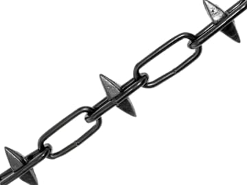 Spike Chain Black Japanned 6mm x 5m Box - Max. Load 250kg                       