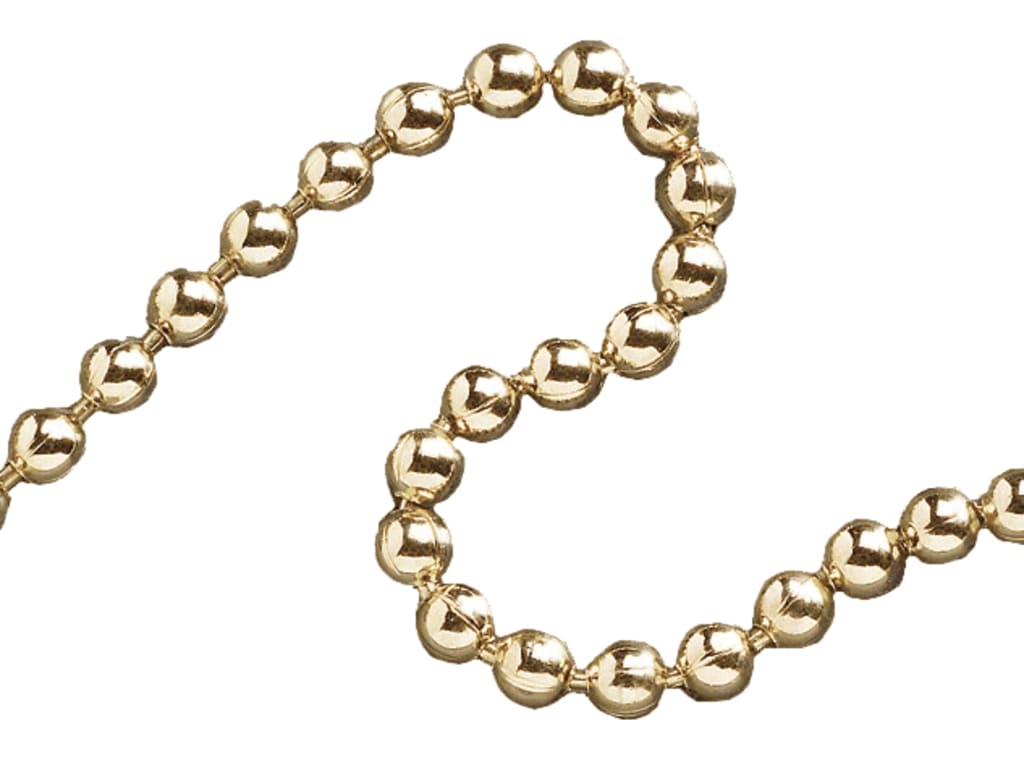 Ball Chain Polished Brass 3.2mm x 10m                                           