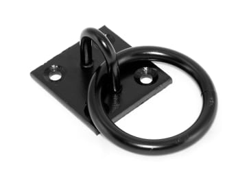 Ring On Plate - Black Japanned                                                  