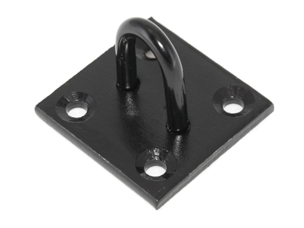 Staple On Plate - Black Japanned                                                