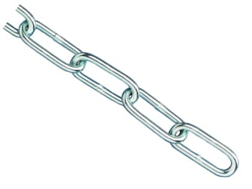 Zinc Plated Chain 2.5mm x 2.5m - Max. Load 50kg                                 