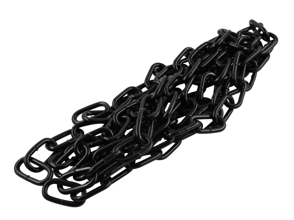 Black Japanned Chain 4.0mm x 2.5m - Max. Load 120kg                             