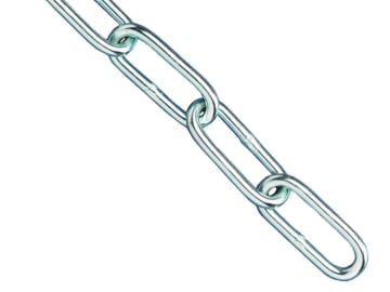 Zinc Plated Chain 4mm x 2.5m - Max. Load 120kg                                  