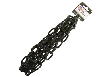 Black Japanned Chain 6.0mm x 2.5m - Max. Load 250kg                             