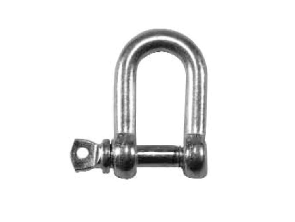 D-Shackle Zinc Plated 6mm (Pack 4)                                              