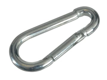 Fire Brigade Snap Hook 4mm Zinc Plated (Pack 4)                                 