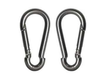 Fire Brigade Snap Hook Stainless Steel 6mm (Pack 2)                             