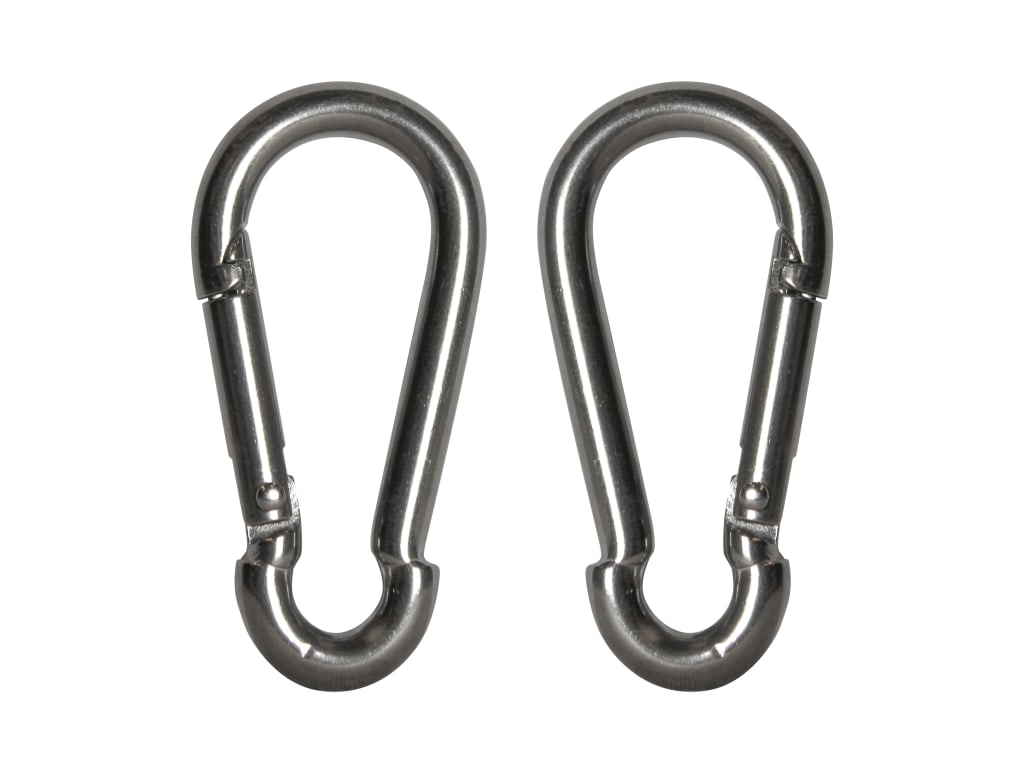 Fire Brigade Snap Hook Stainless Steel 6mm (Pack 2)                             