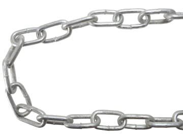 Galvanised Chain Link 8mm x 10m Reel - Max. Load 450kg                          