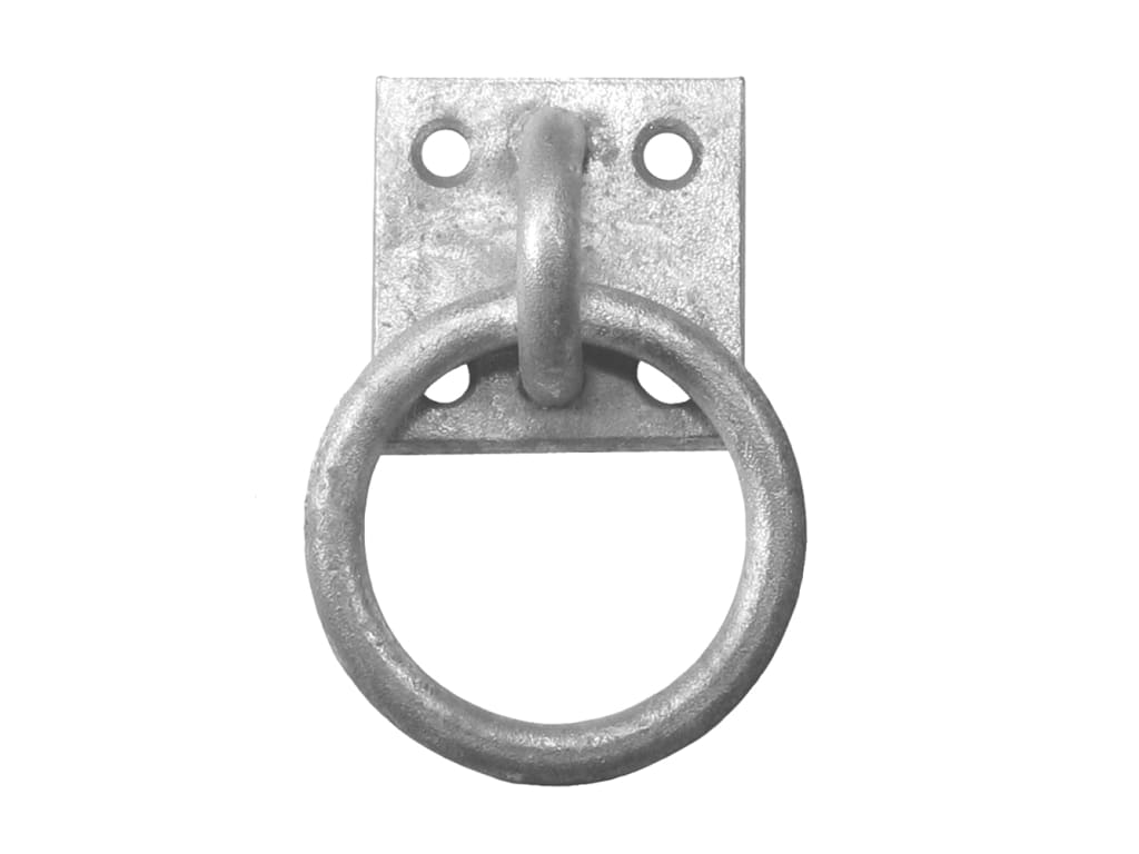 Ring On Plate - Galvanised                                                      