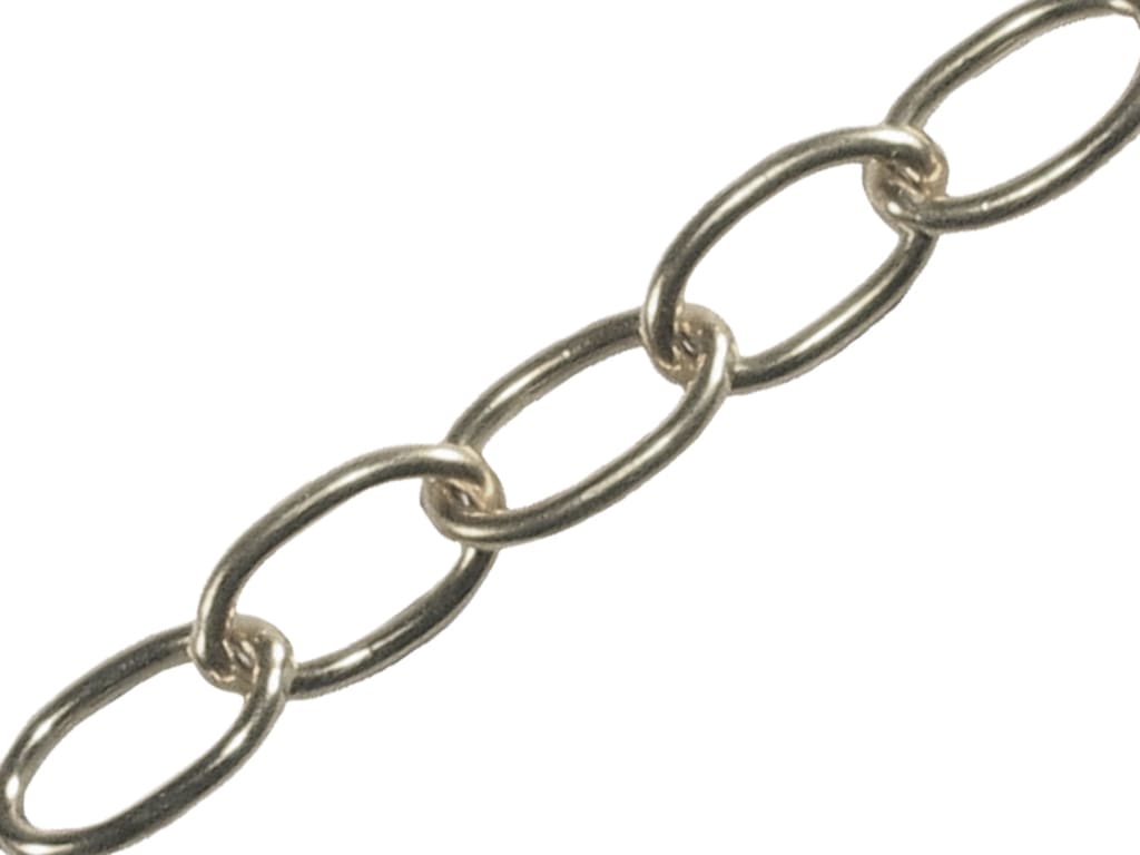 Oval Chain 1.8mm x 10m Chrome                                                   