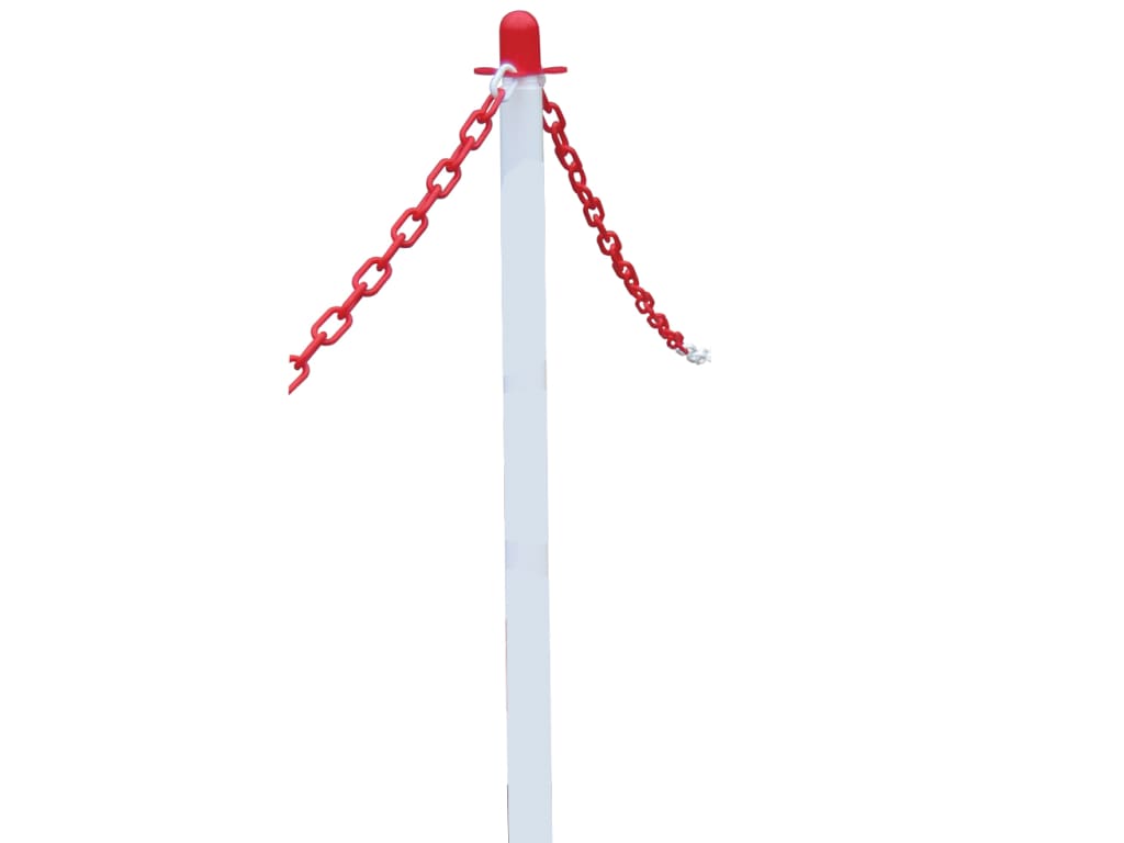 Plastic Post for Chain - White                                                  