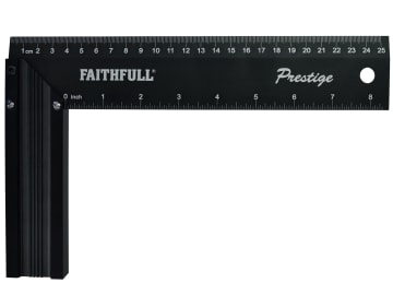 Prestige Try Square Black Aluminium 250mm (10in)                                