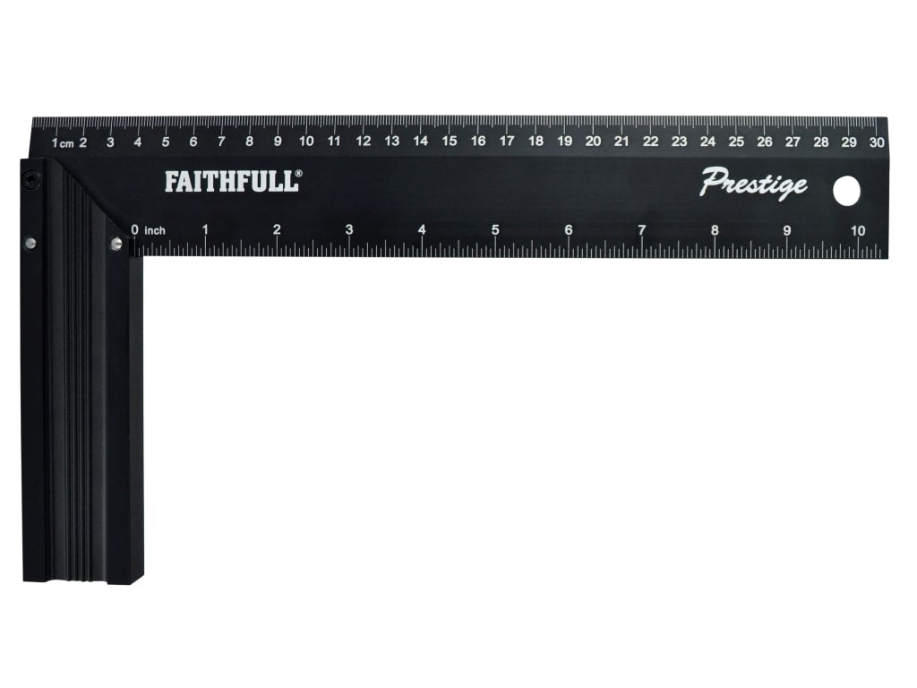 Prestige Try Square Black Aluminium 300mm (12in)                                
