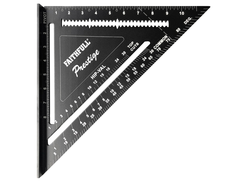 Prestige Quick Square Black Aluminium 300mm (12in)                              