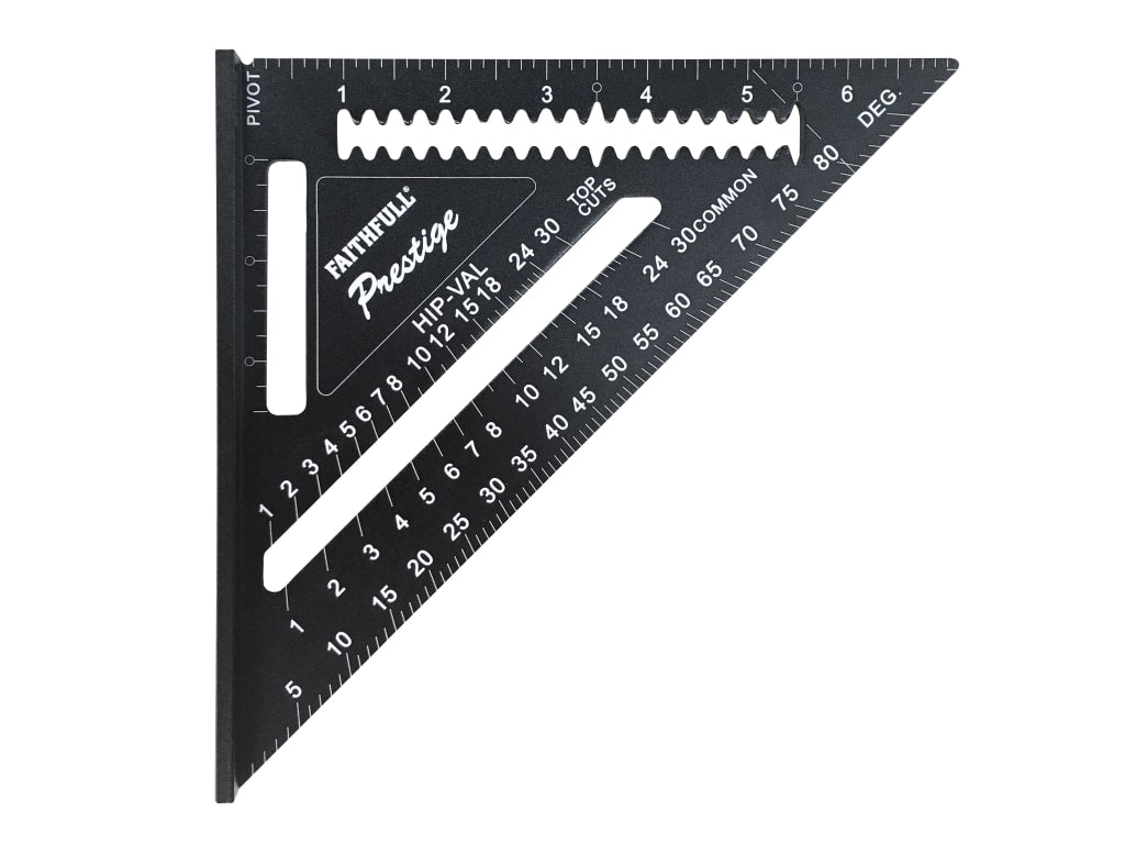 Prestige Quick Square Black Aluminium 178mm (7in)                               