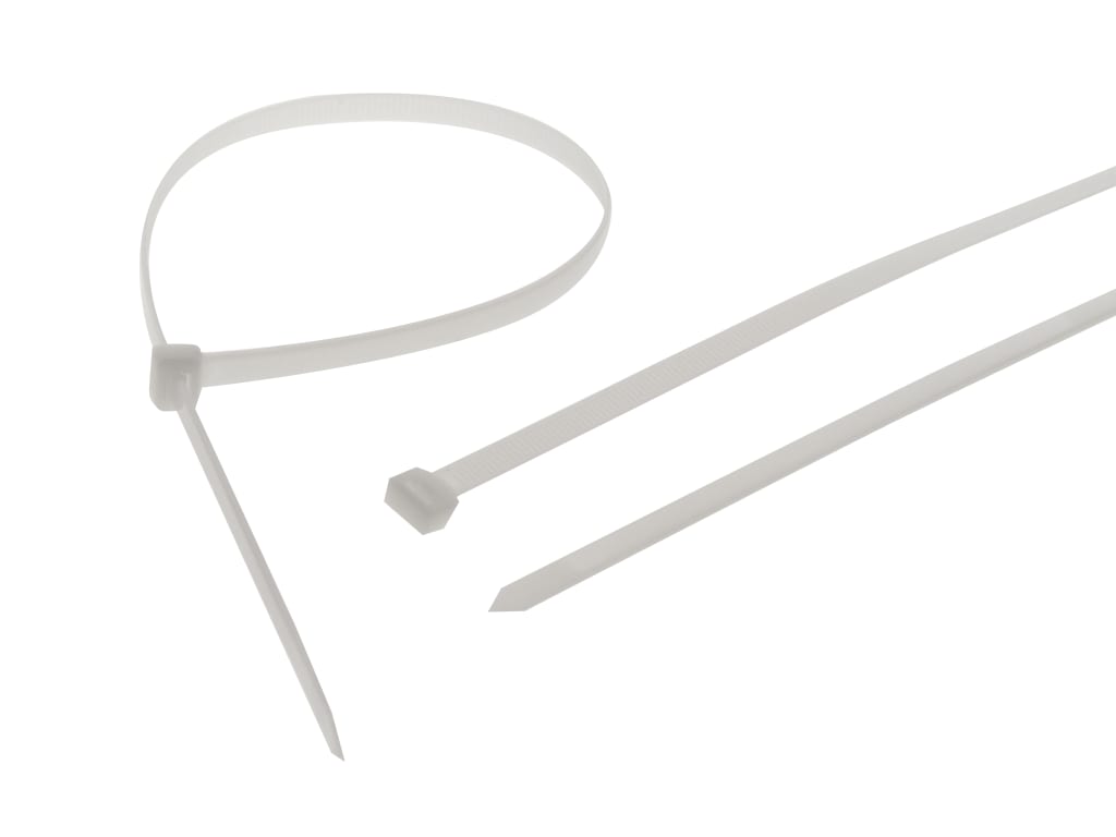 Heavy-Duty Cable Ties White 9.0 x 1200mm (Pack 10)                              