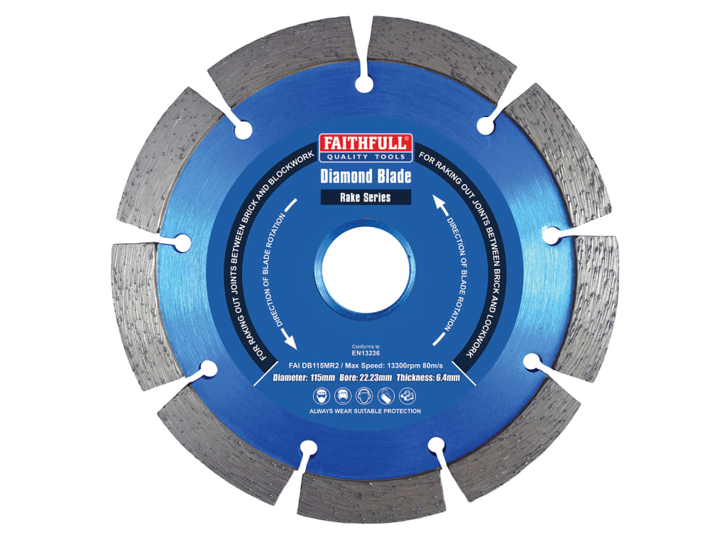 Mortar Raking Diamond Blade 115 x 22mm                                          