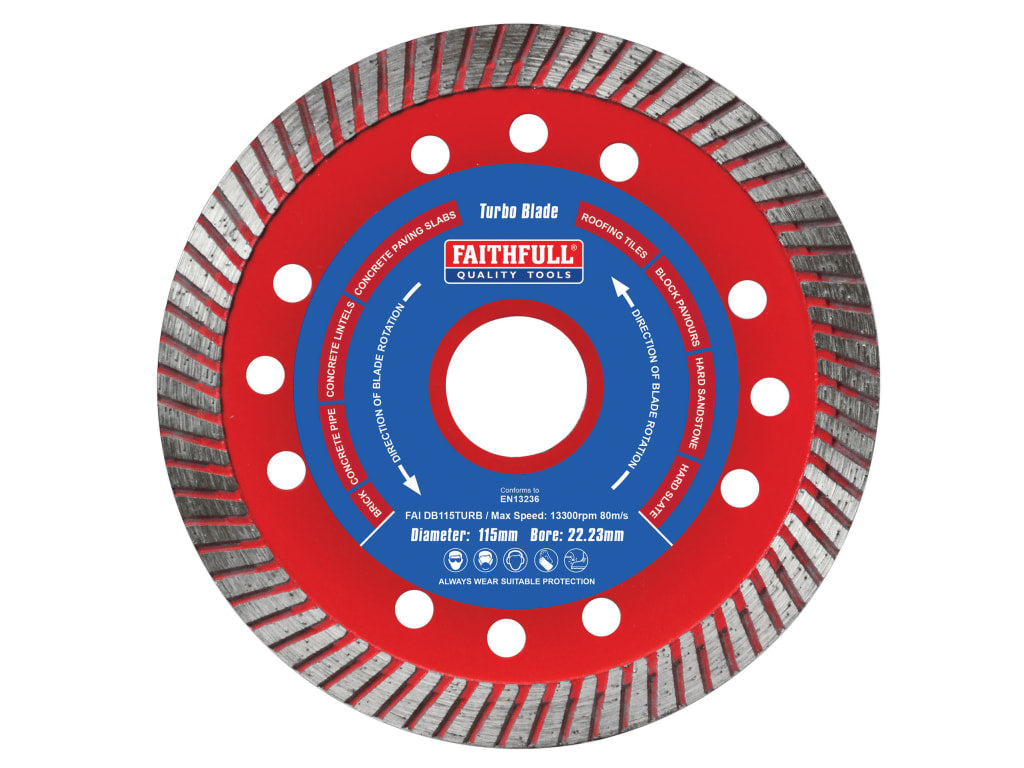 Turbo Cut Diamond Blade 115 x 22mm                                              