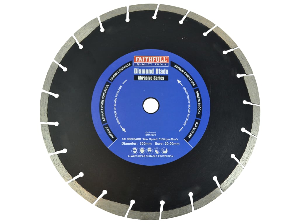 Abrasive Diamond Blade 300 x 20mm                                               