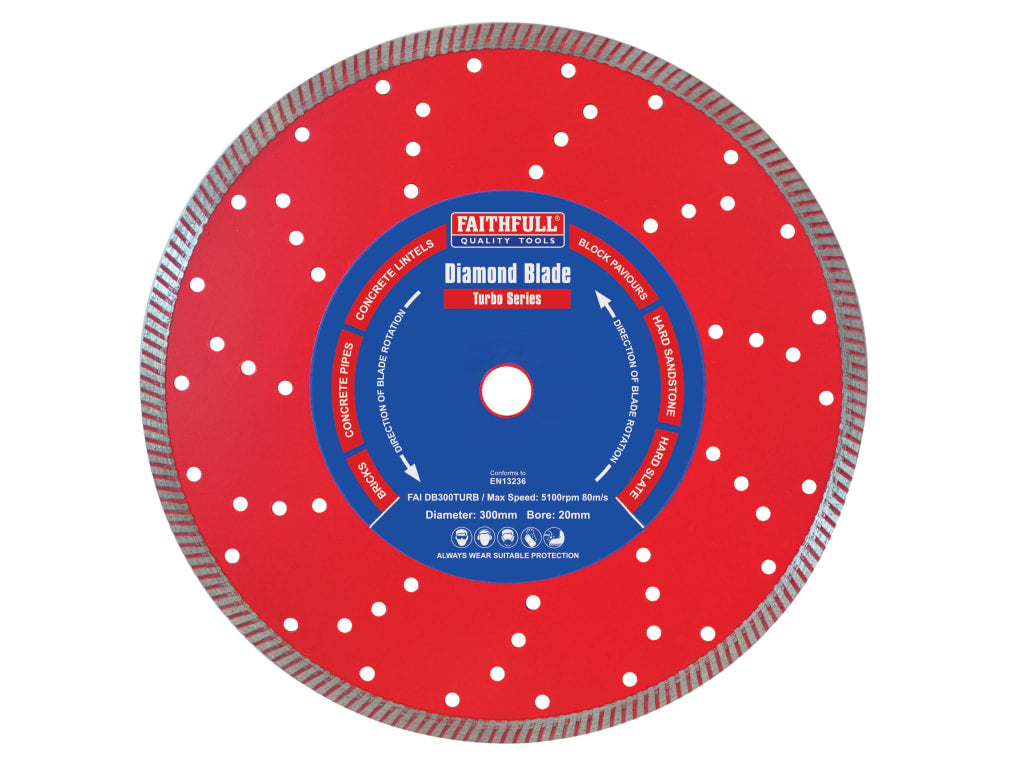 Turbo Cut Diamond Blade 300 x 20mm                                              