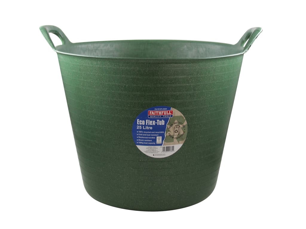 Eco Flex Tub 25 litre - Recycled Green                                          