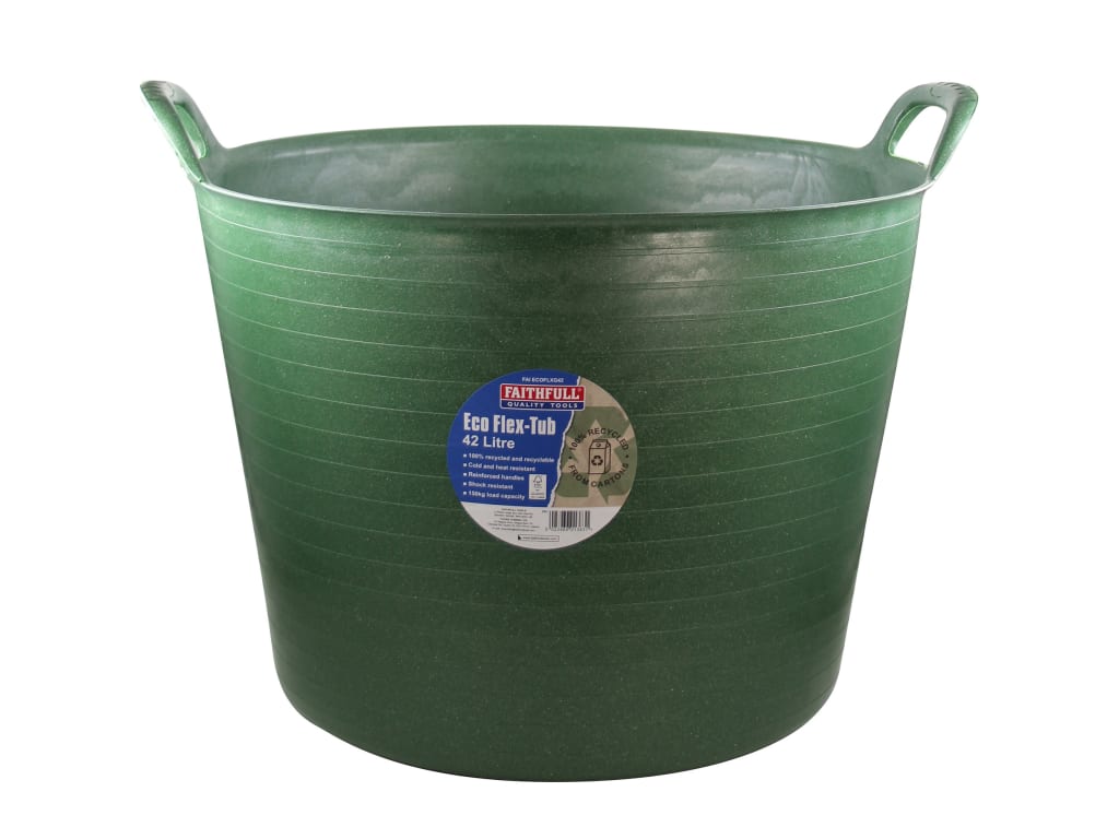 Eco Flex Tub 42 litre - Recycled Green                                          