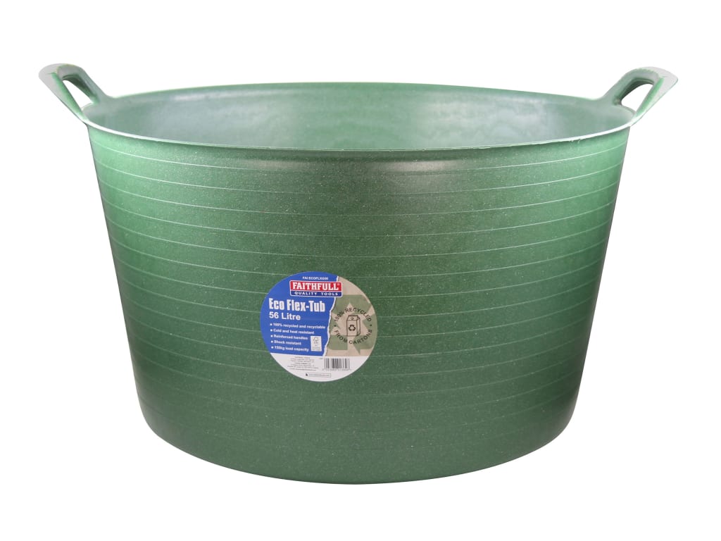Eco Flex Tub 56 litre - Recycled Green                                          