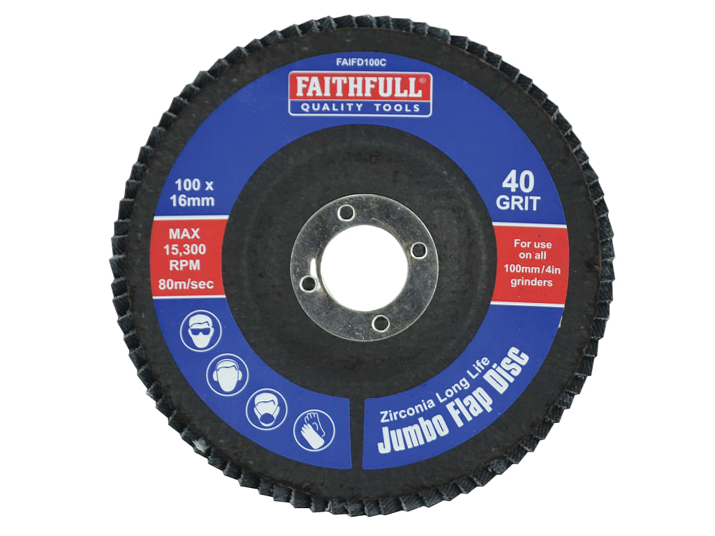 Abrasive Jumbo Flap Disc 100mm Coarse                                           