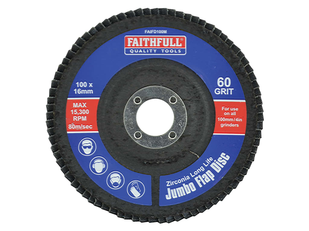 Abrasive Jumbo Flap Disc 100mm Medium                                           