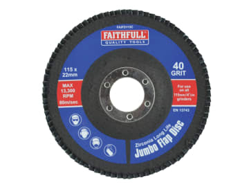 Abrasive Jumbo Flap Disc 115mm Coarse                                           