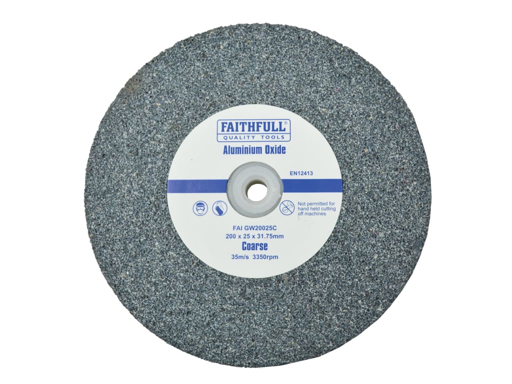 General Purpose Grinding Wheel 200 x 25mm Coarse Alox                           