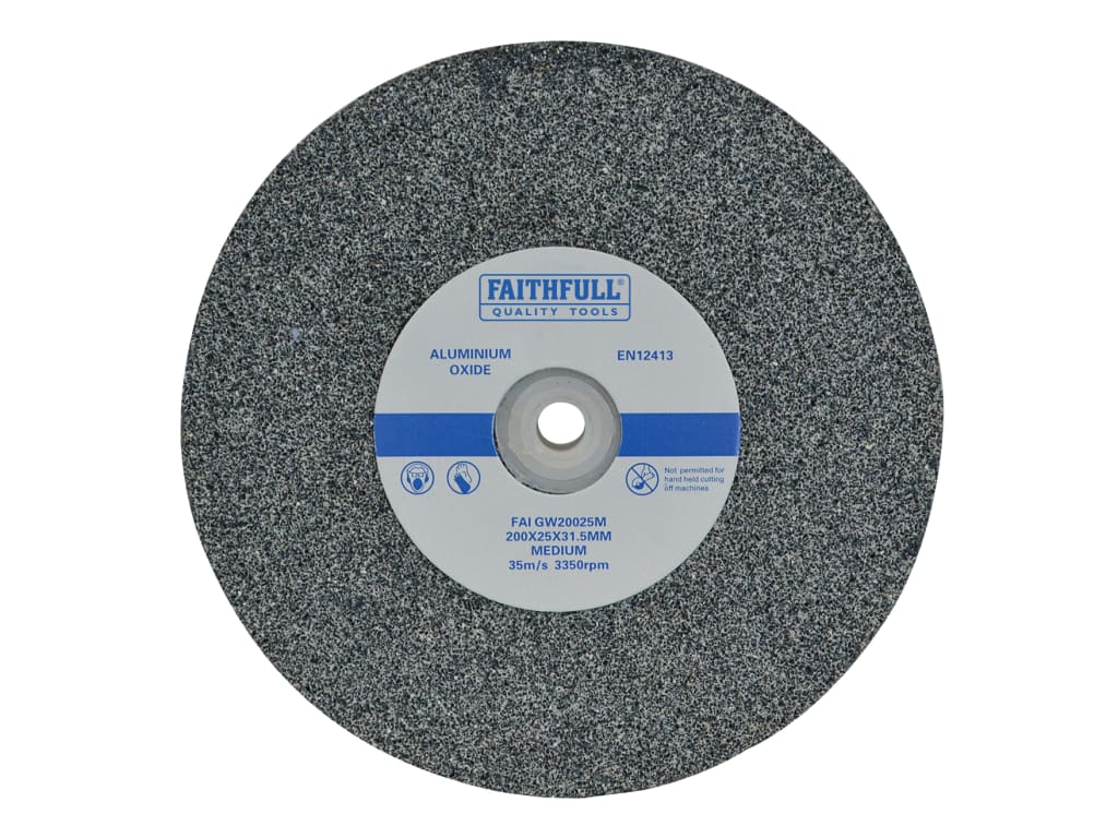 General Purpose Grinding Wheel 200 x 25mm Medium Alox                           
