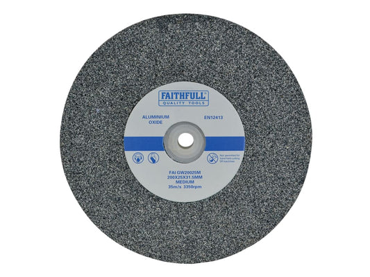 General Purpose Grinding Wheel 200 x 25mm Medium Alox                           