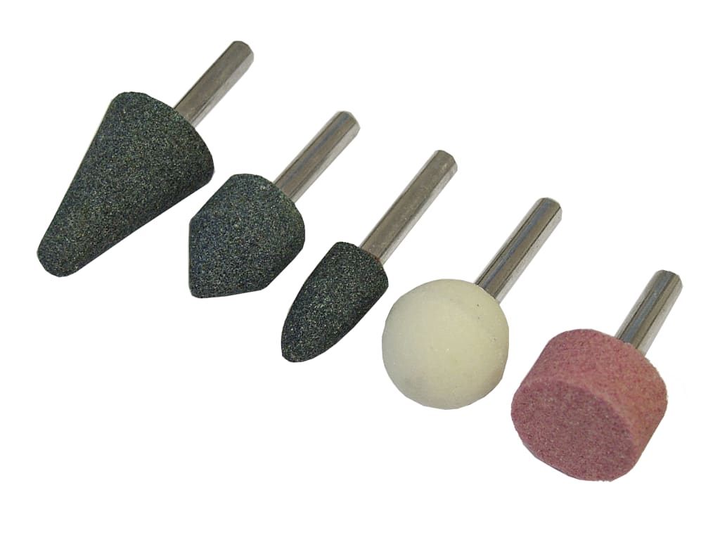 Mounted Grinding Stones Set, 5 Piece                                            
