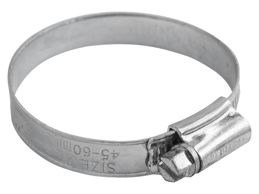 2X Stainless Steel Hose Clip 45 - 60mm                                          