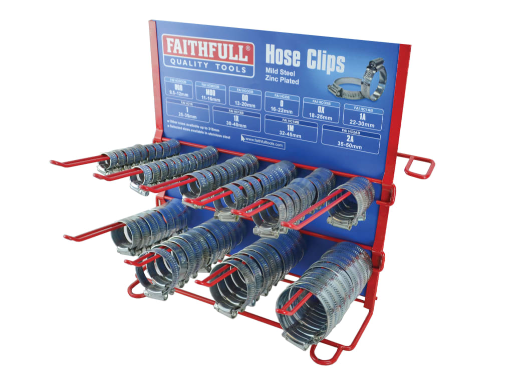 Hoseclip Display C/W Stock 100Pc                                                