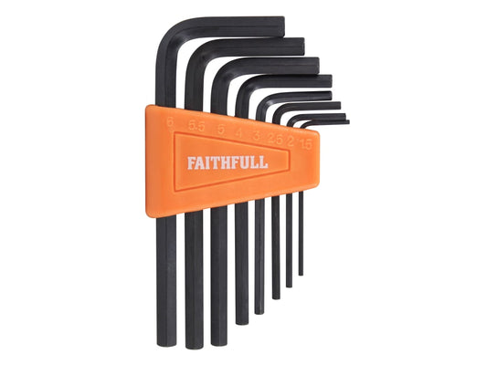 Metric Short Arm Hexagon Key Set, 8 Piece                                       