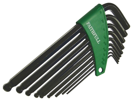 Imperial Ball End Long Arm Hexagon Key Set, 9 Piece                             